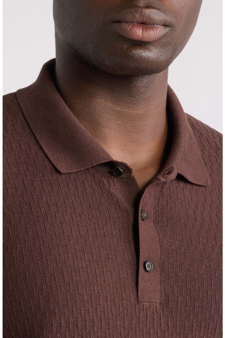 Lurazio Cotton Blend Polo, Alternate, color, DARK OAK