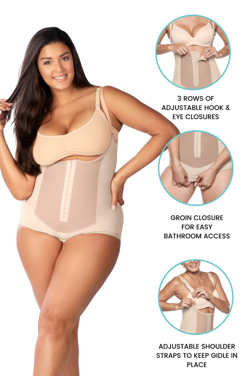 Bellefit Postpartum Bodysuit Corset Girdle, Alternate, color, 