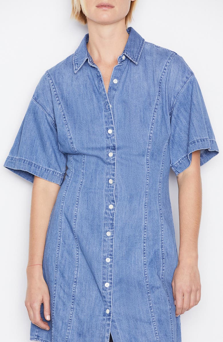 FRAME Seam Detail Denim Dress, Alternate, color, 