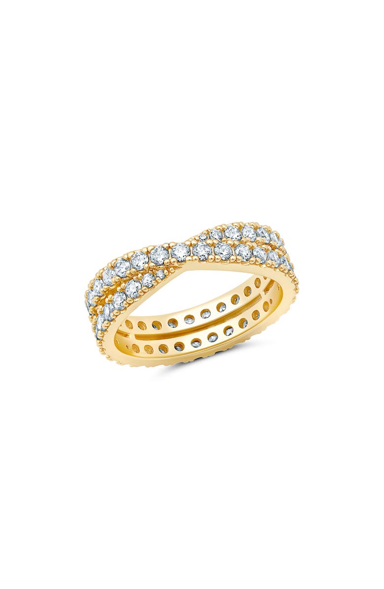 Crislu Grace Cubic Zirconia Eternity Ring, Main, color,