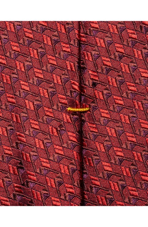 Eton Geometric Pattern Silk Tie