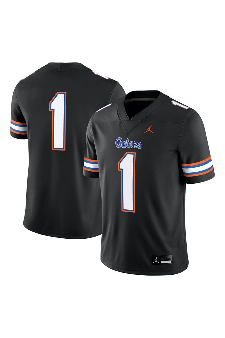 Men's Jordan Brand #1 Black Florida Gators Alternate Game Jersey, Main, color, Black
