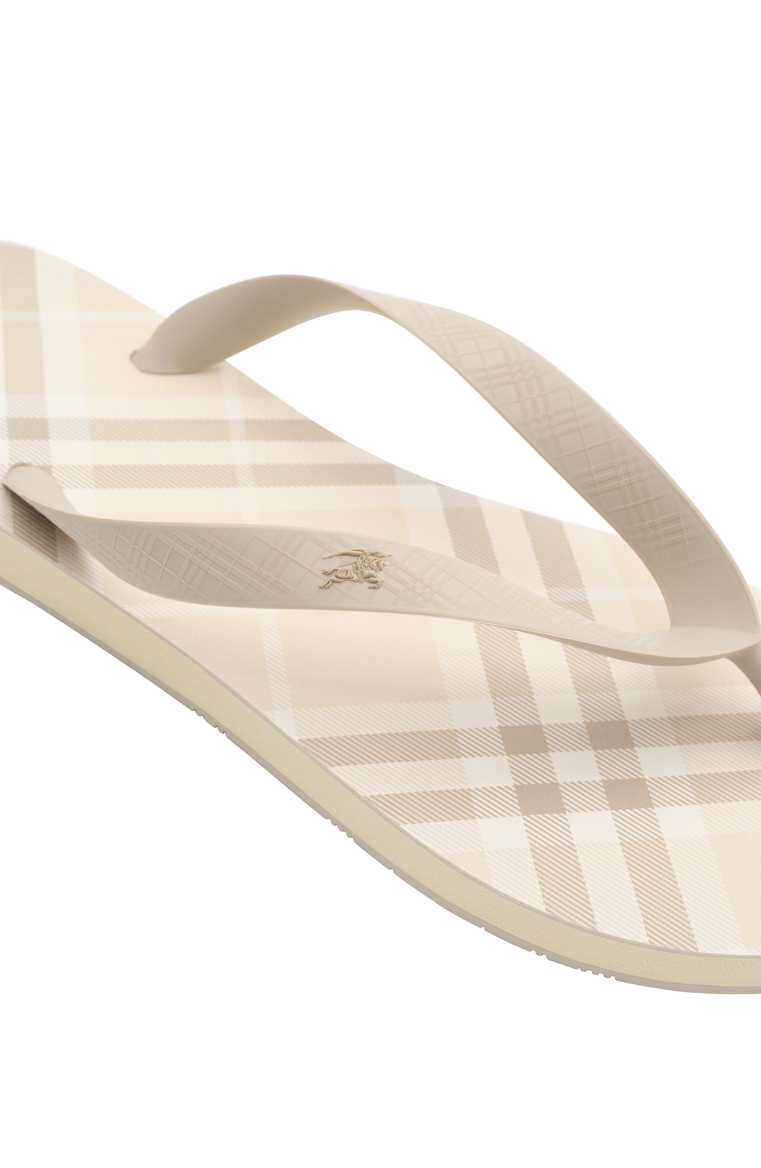 Haze Flip Flop, Alternate, color, YARN BEIGE CHECK/ HUNTER