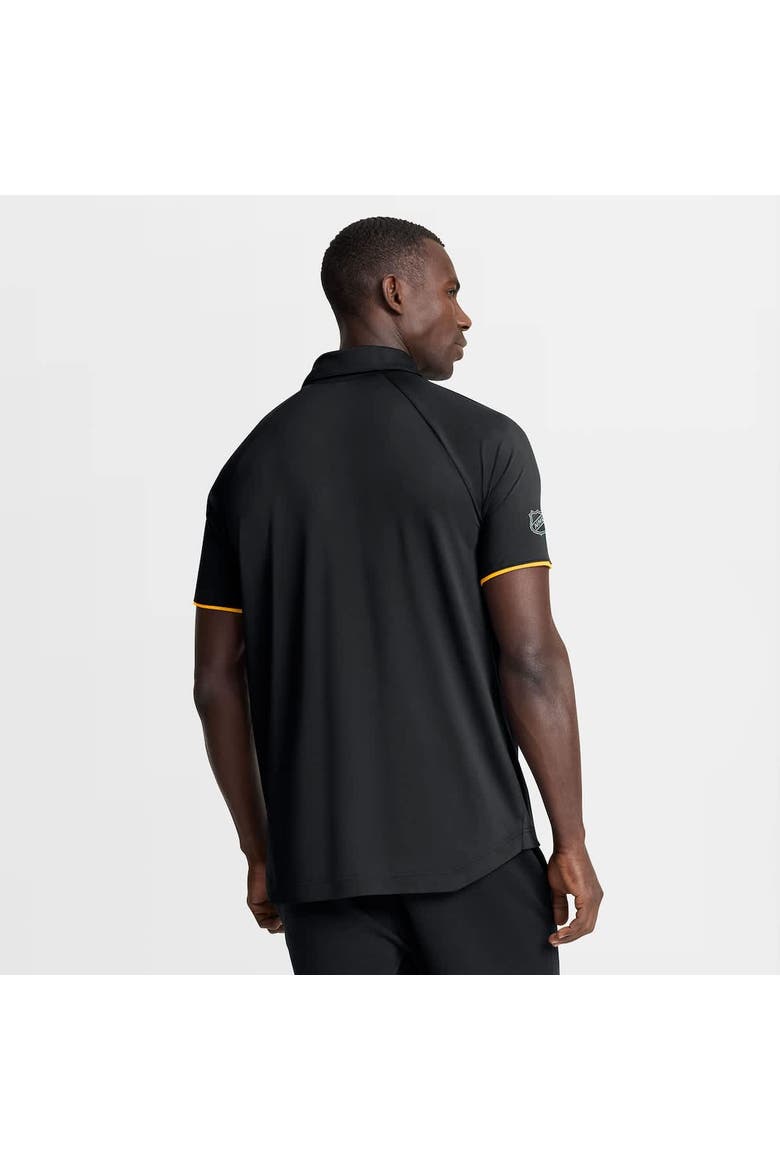 Men's Fanatics Black Boston Bruins Authentic Pro Rink Raglan Polo, Alternate, color, Black