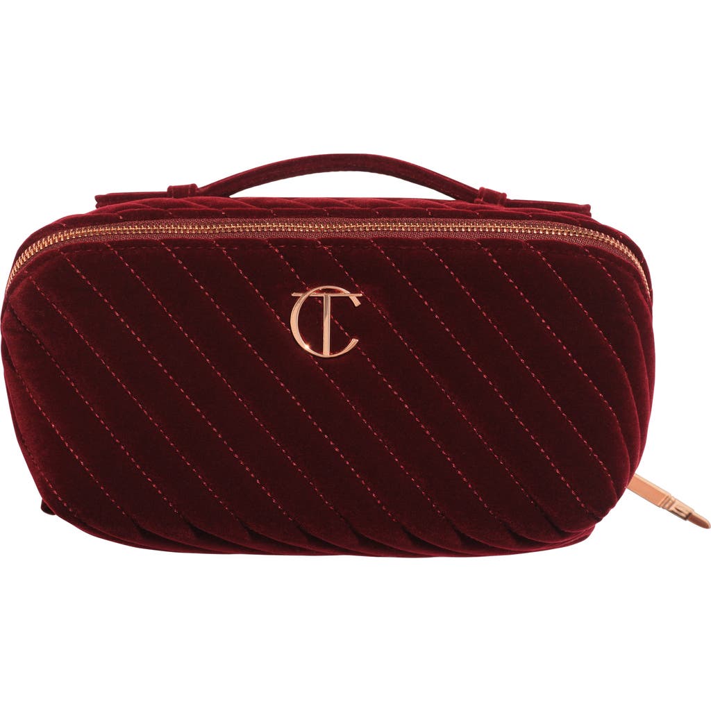 Charlotte Tilbury Makeup Bag Of Dreams Organizer In Burgundy