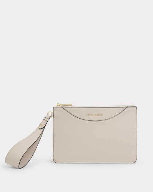 Katie Loxton Alba Wristlet Pouch In Neutral