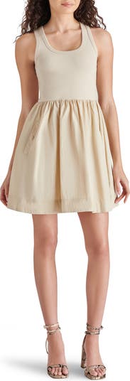 Steve Madden Tottenham Mixed Media Minidress | Nordstrom