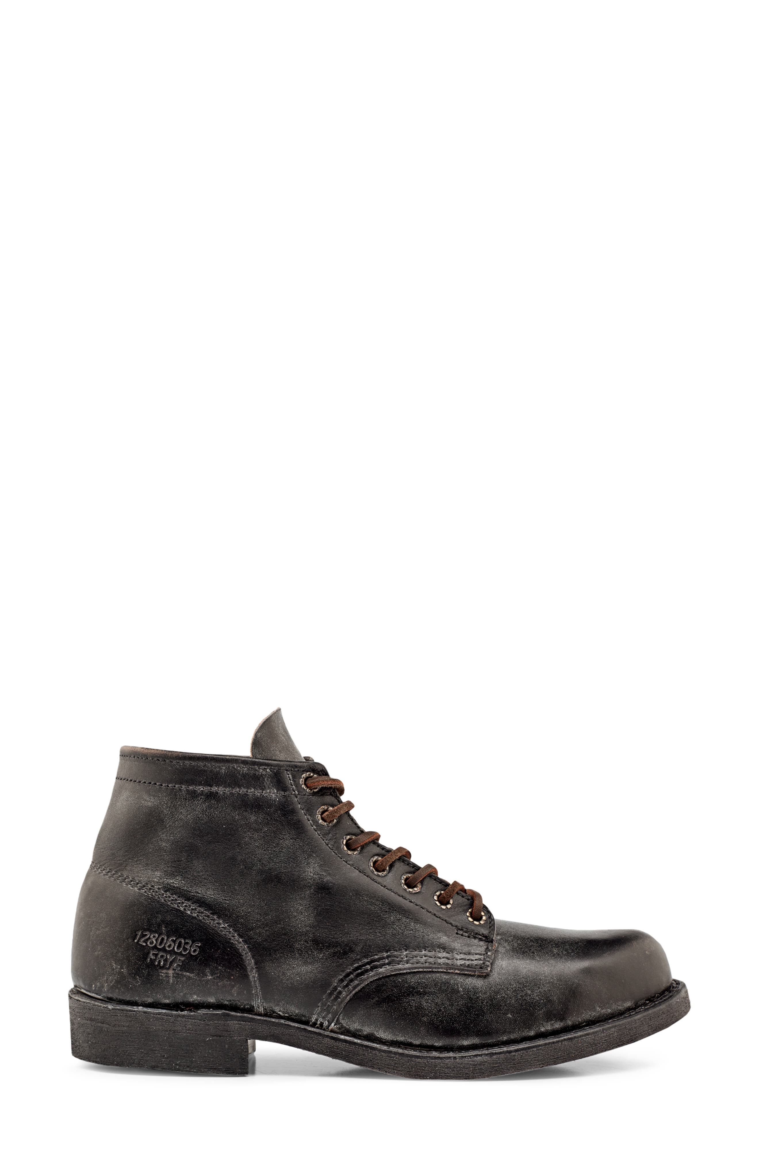 Frye 'Prison' Leather Boot, Alternate, color, Black