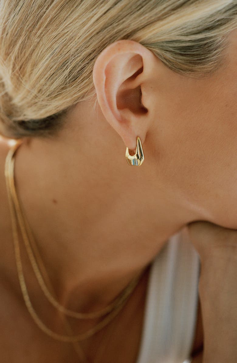 Missoma Lucy Williams Arco Small Hoop Earrings, Alternate, color,