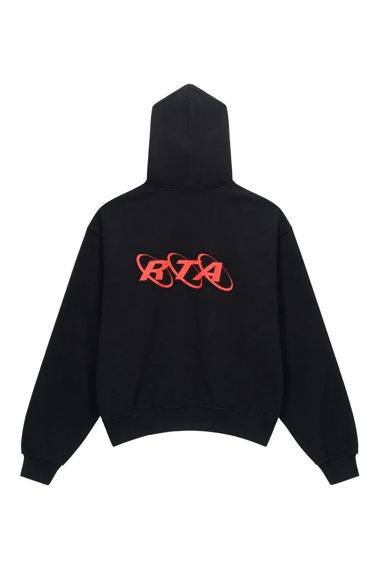 Ren Planetary Layered Zip Graphic Hoodie, Alternate, color, BLACK PLANETARY