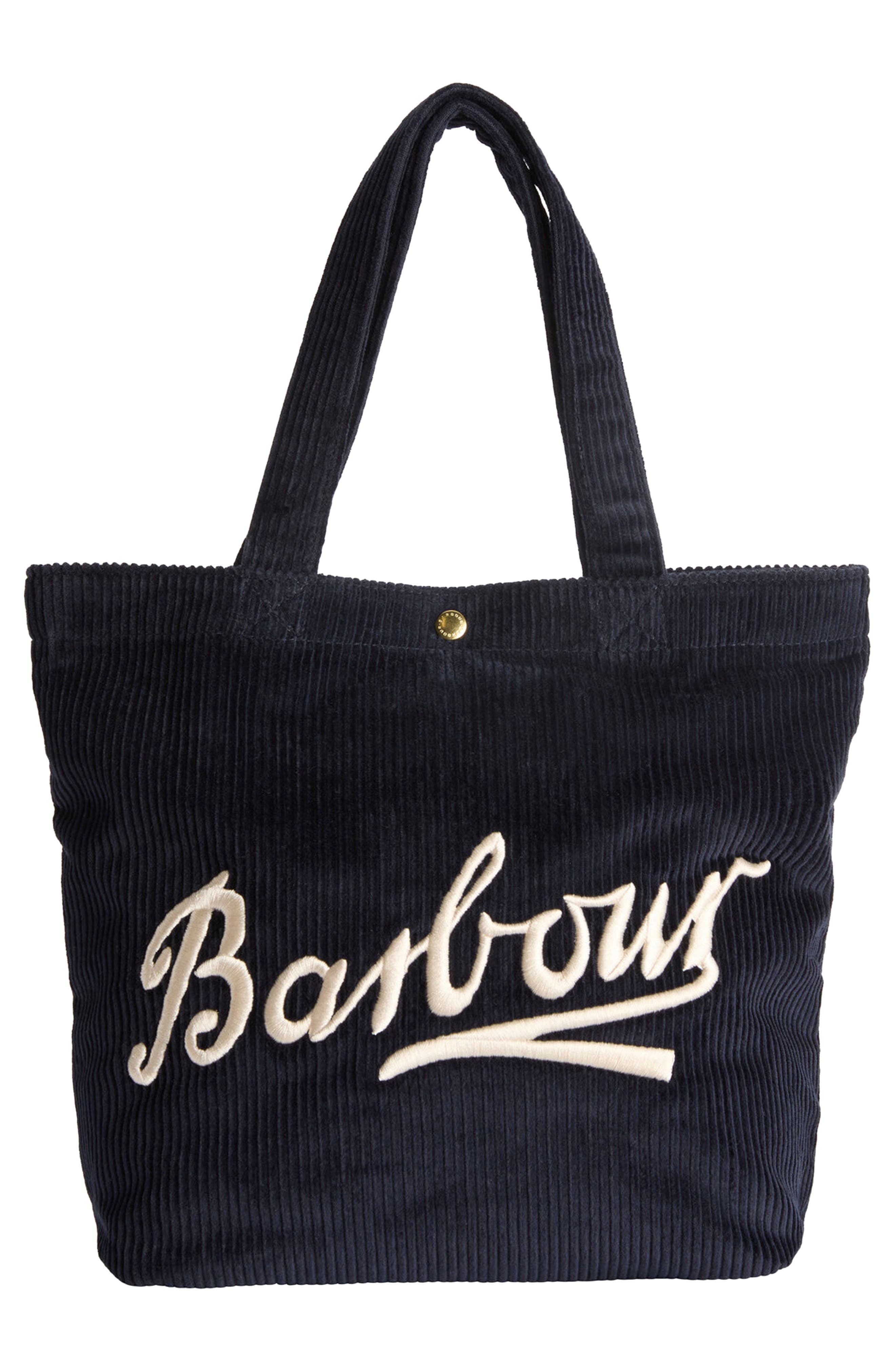 Mini Carrick Corduroy Tote Bag, Alternate, color, NAVY