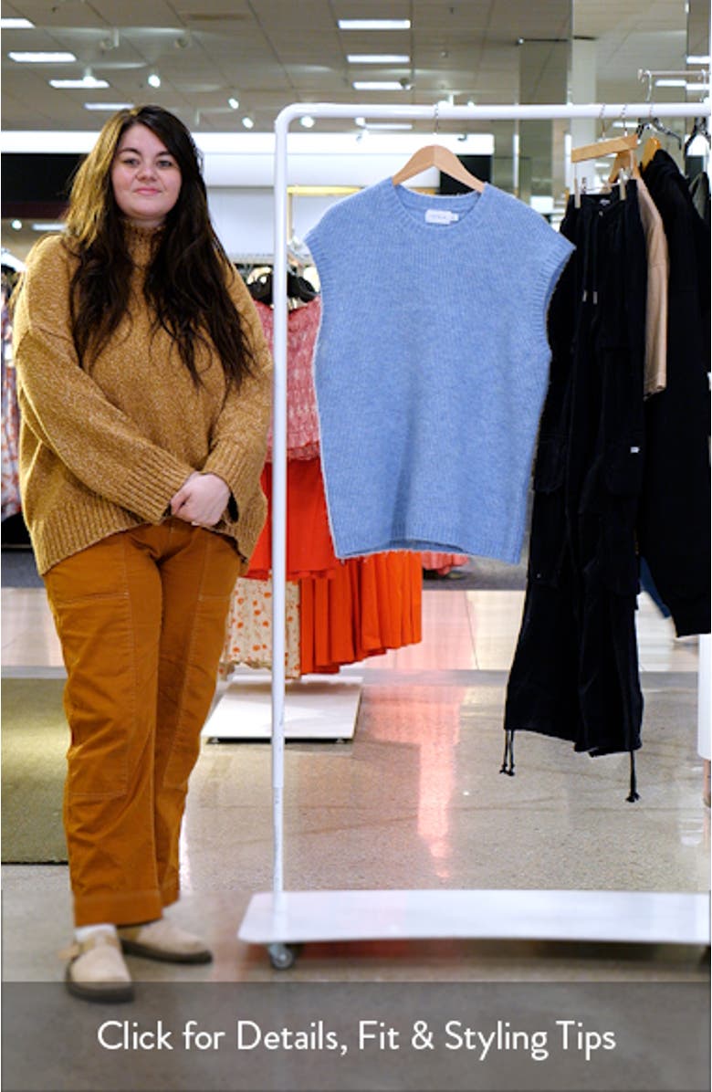 Relaxed Fit Sweater Vest, sales video thumbnail