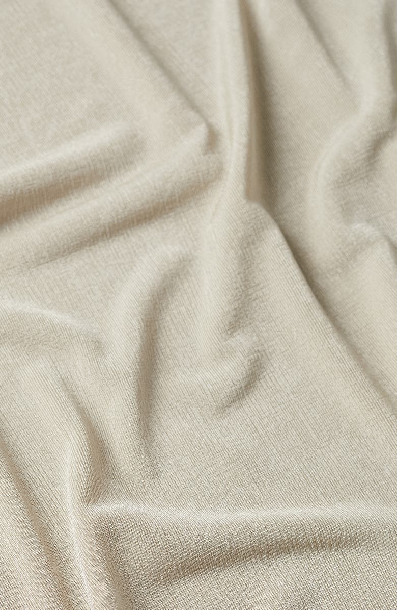 MANGO Shiny Knit Long Sleeve Maxi Dress, Alternate, color, 