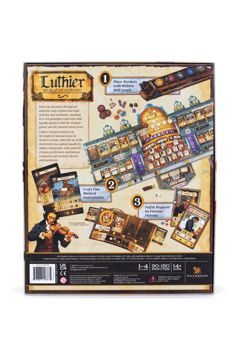 Luthier Musicthemed Board Game, 14+, Alternate, color, Multicolored