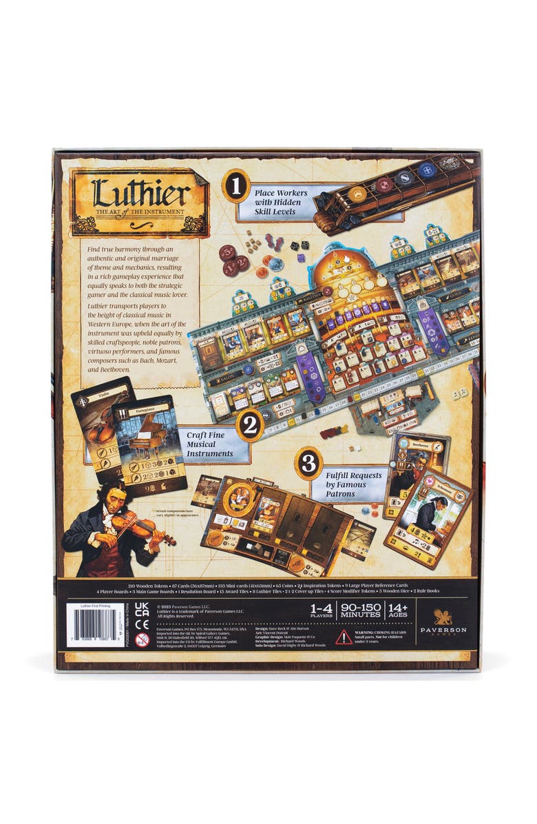 Paverson Games Luthier Musicthemed Board Game, 14+, Alternate, color, Multicolored