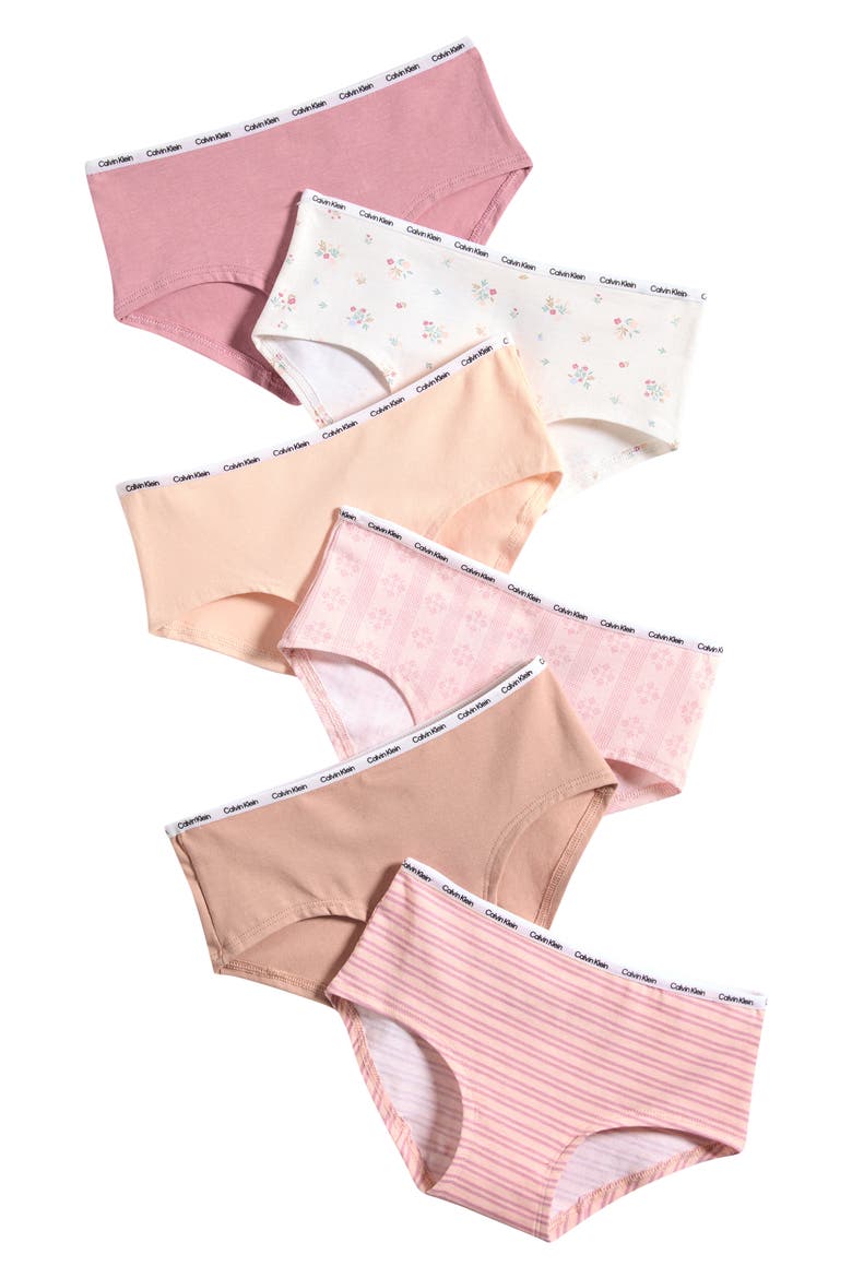 Kids' 6-Pack Hipster Briefs, Main, color, HOLIDAY PINKS