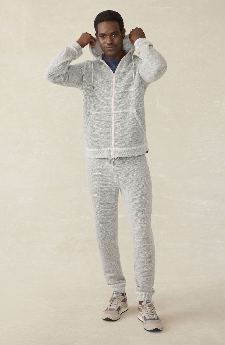 Faherty Whitewater Zip Hoodie, Alternate, color, Grey Shell Loop