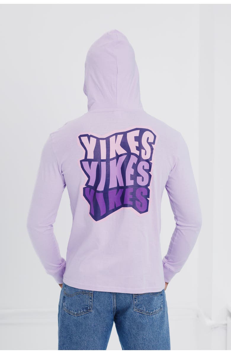 Disney Inside Out Long Sleeve Hooded T-Shirt, Alternate, color, Fear Purple