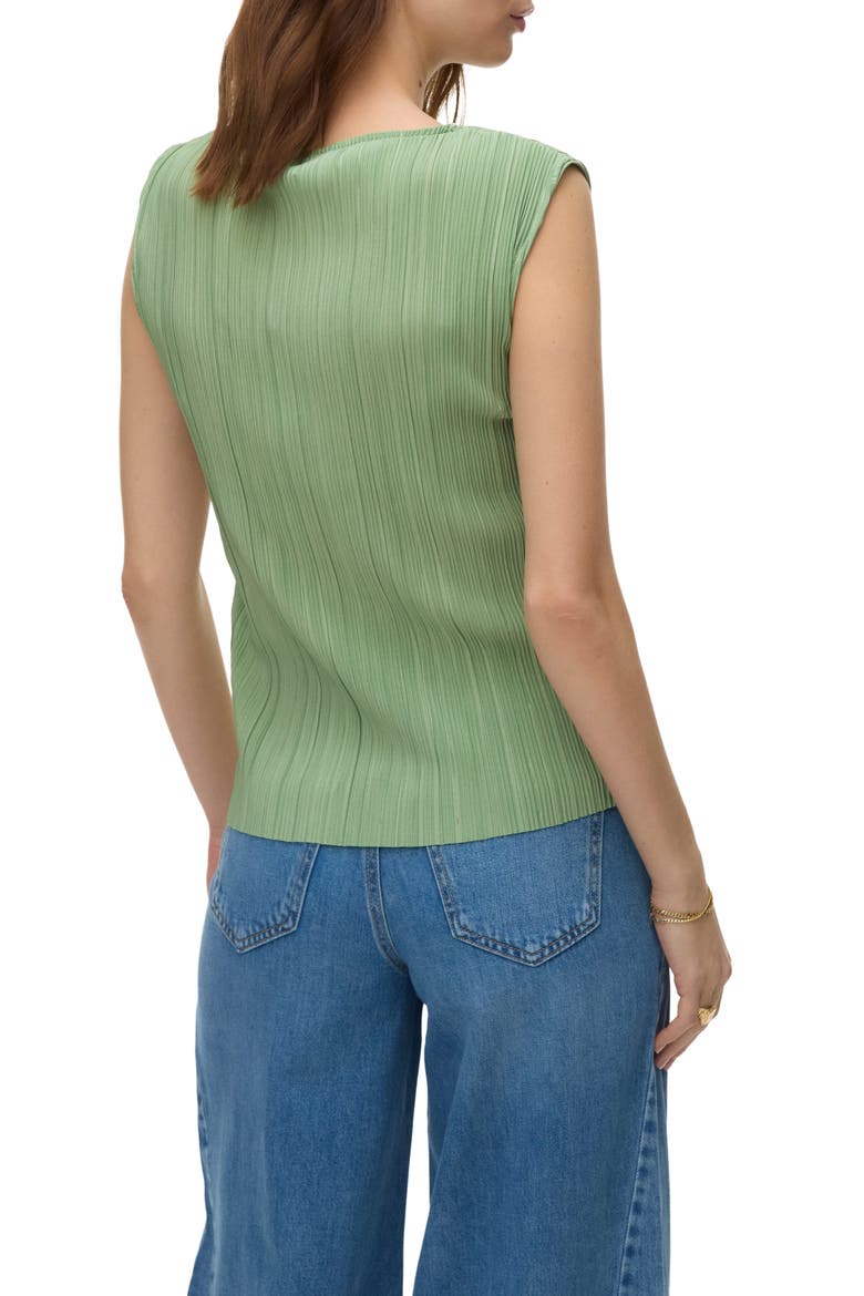 Alene Plissé Pleat Shell, Alternate, color, MISTLETOE