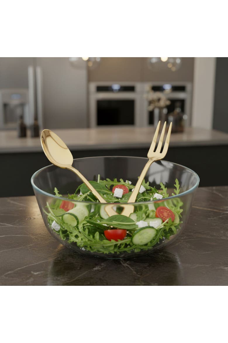 Brescia Serving Set - 2 Pieces, Alternate, color, Gold