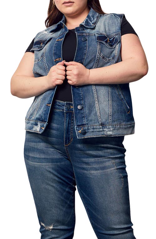 Slink Jeans Denim Vest In Audrey