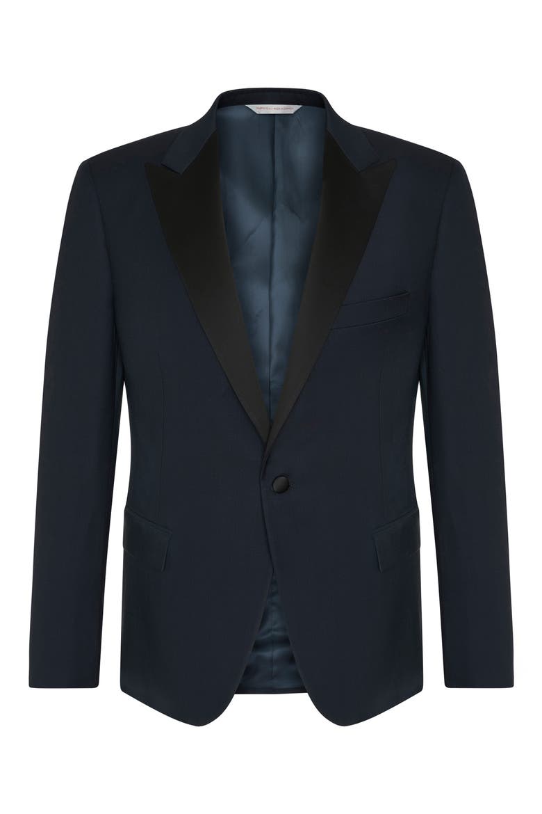 Water Repellent Ice Wool Tuxedo, Alternate, color, NAVY