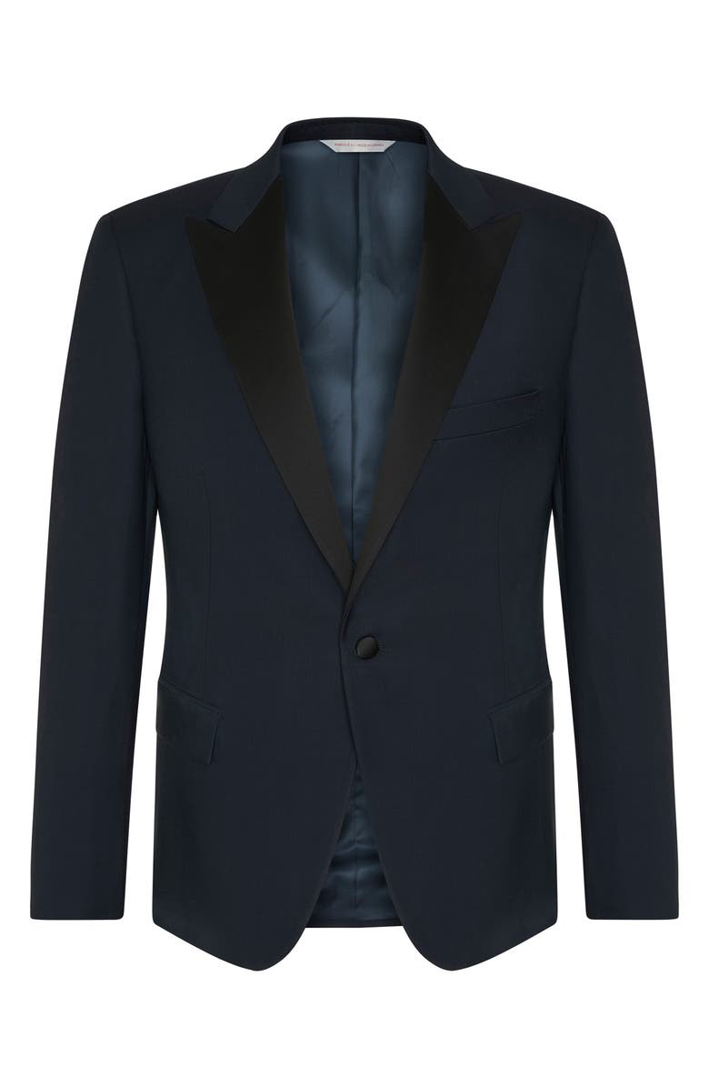 Samuelsohn Water Repellent Ice Wool Tuxedo, Alternate, color, Navy