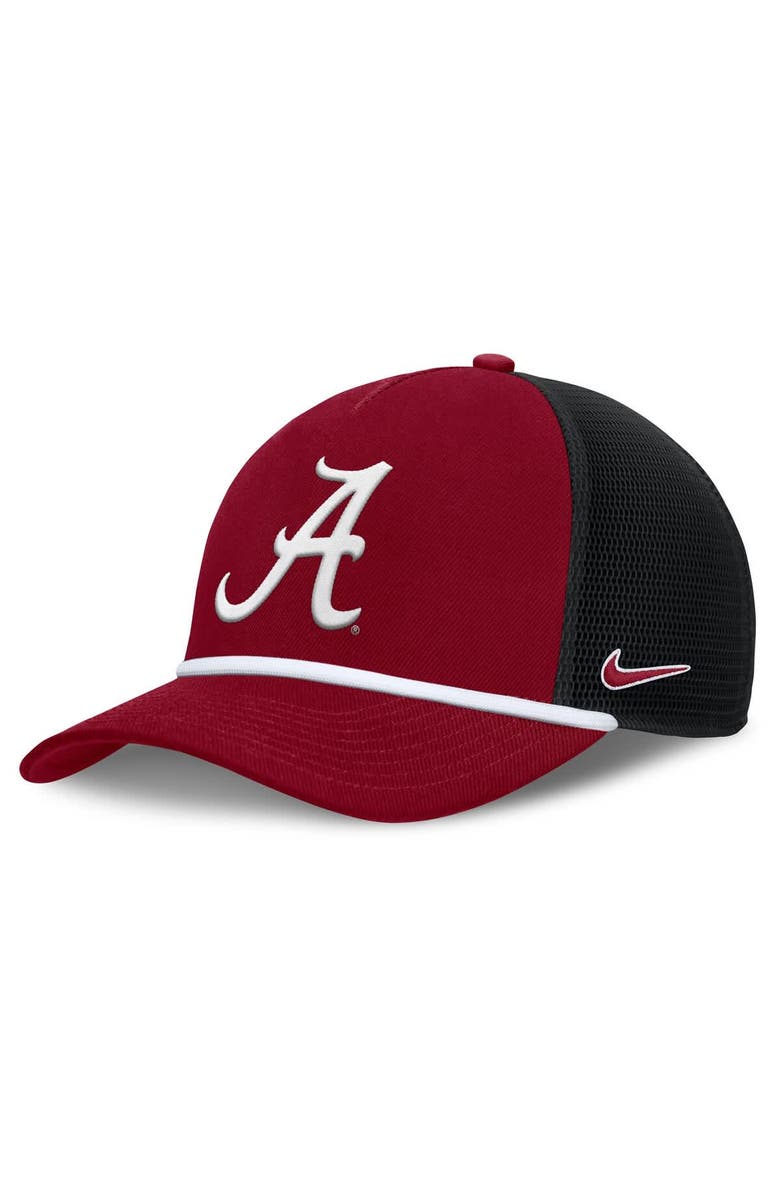 Nike Men's Nike Crimson Alabama Crimson Tide Rise Primetime Trucker Adjustable Hat, Main, color, 