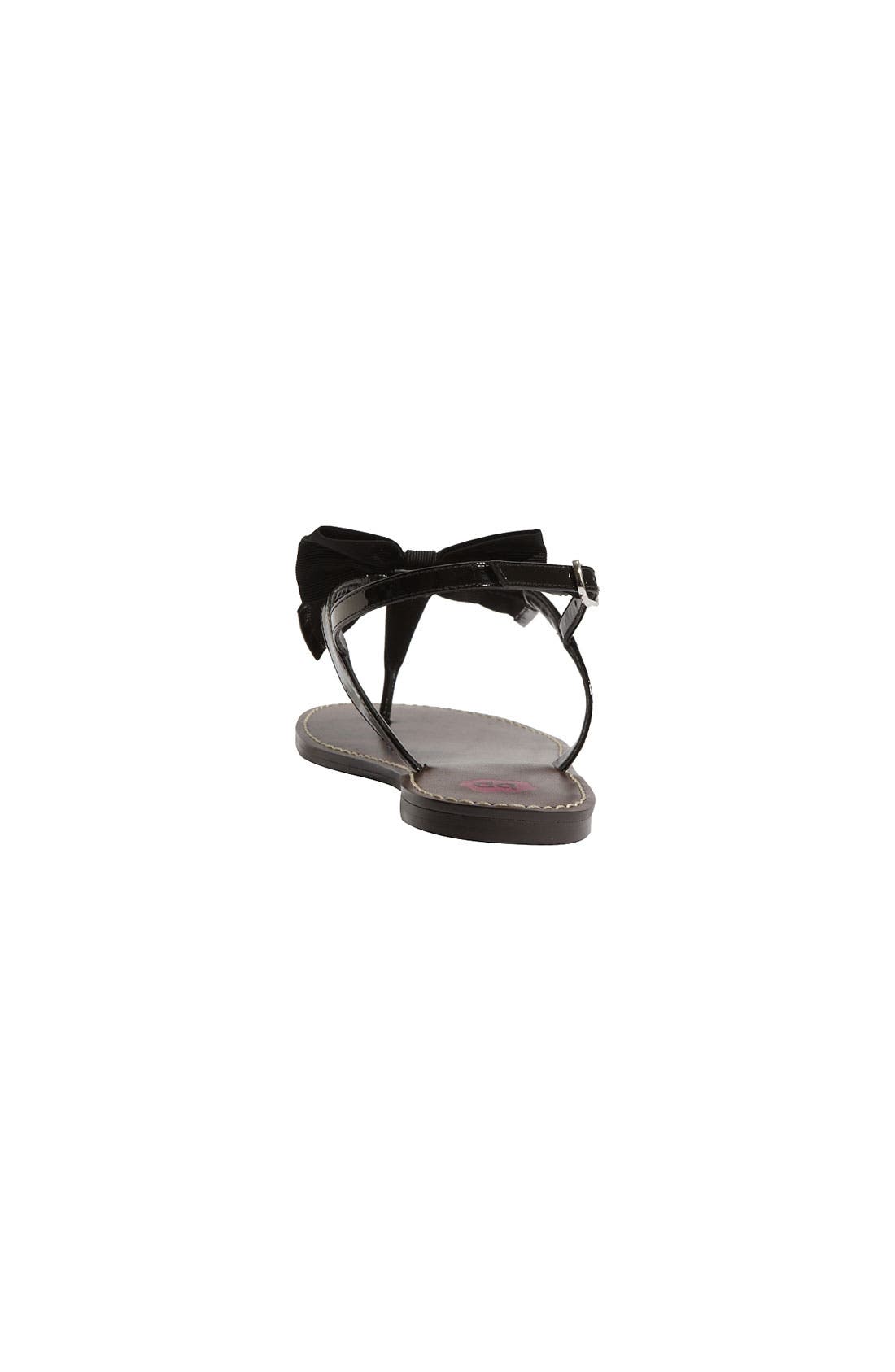'Valentine' Sandal, Alternate, color, BLACK