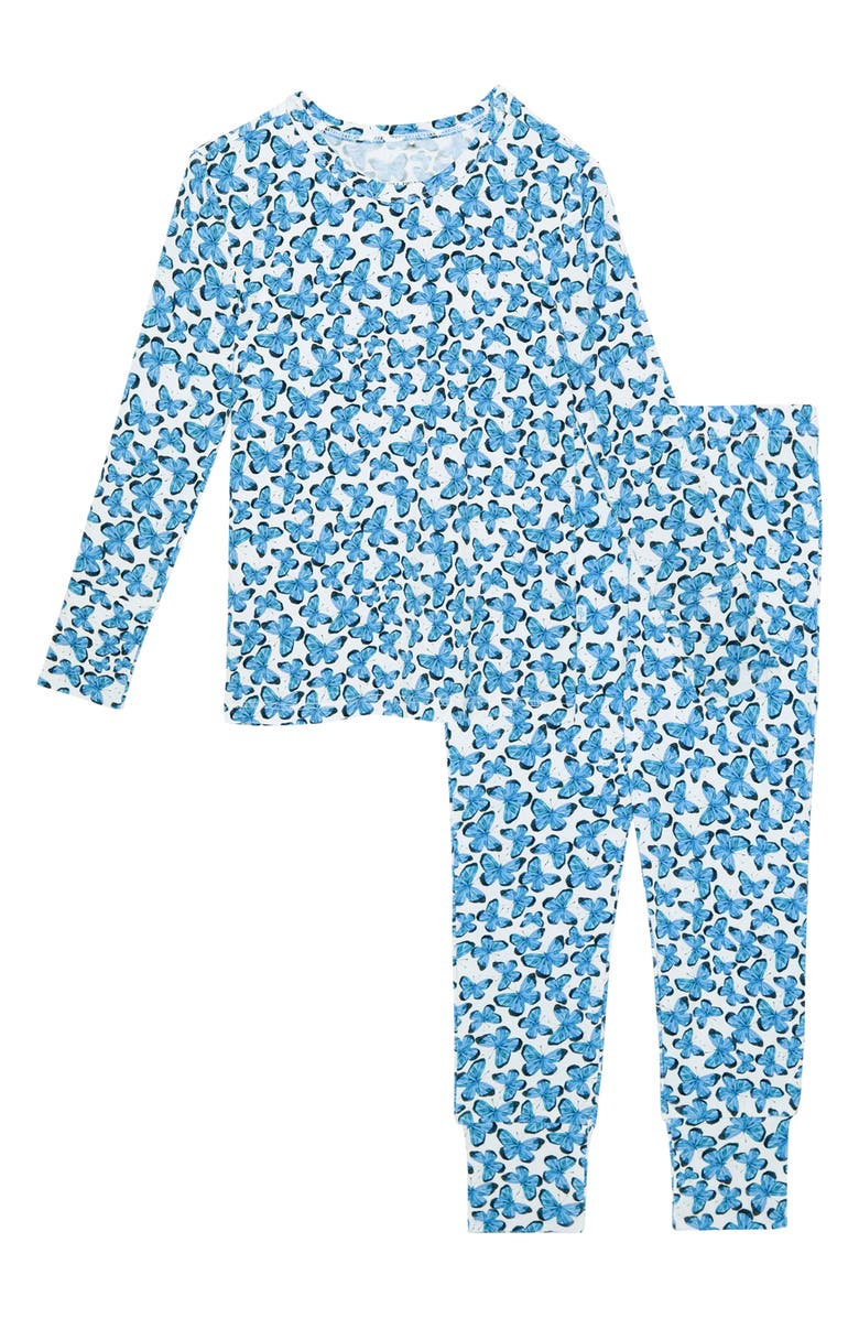 Posh Peanut Kid' Nayeli Fitted Two-Piece Pajamas, Alternate, color, 