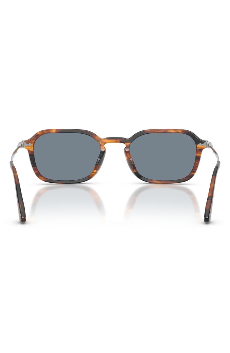 Persol 54mm Phantos Sunglasses, Alternate, color, Striped Black / Brown