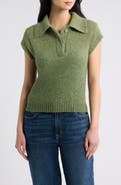 A.REN Charlene Short Sleeve Polo Sweater