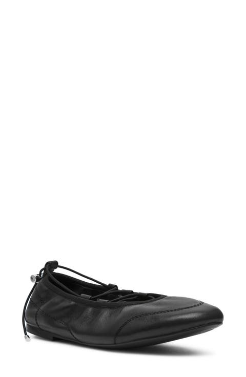 Alme Leather Skimmer Flat