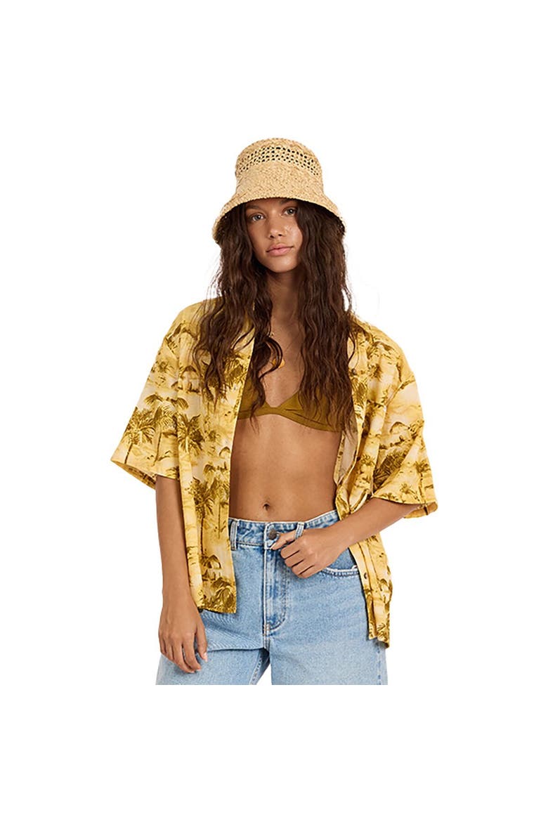 Distant Shores Ss Woven Top - Women's, Main, color, Sunshell