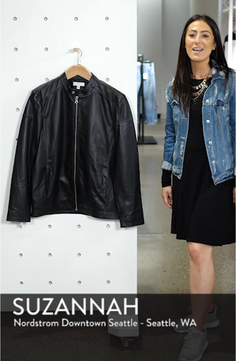 Leather Moto Jacket, sales video thumbnail