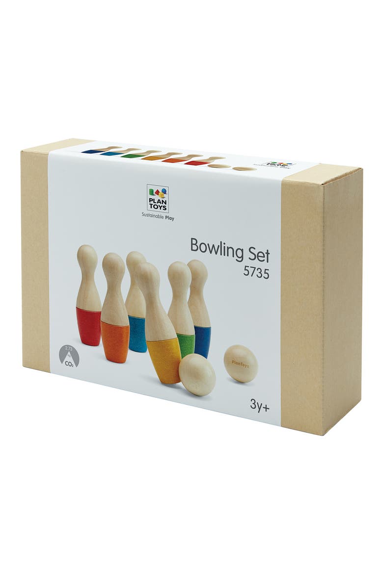 Bowling Wooden Playset, Alternate, color, ASSORTED