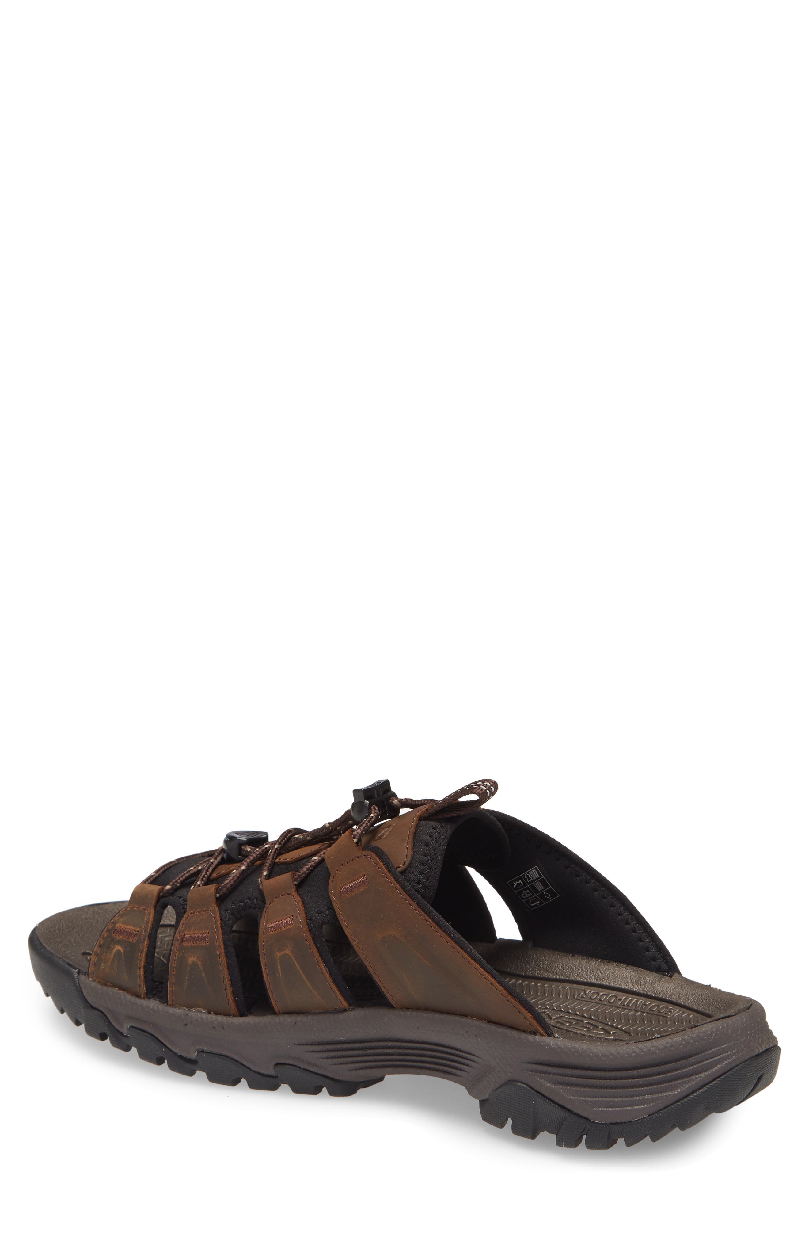 Targhee III Slide Sandal, Alternate, color, BISON/ MULCH