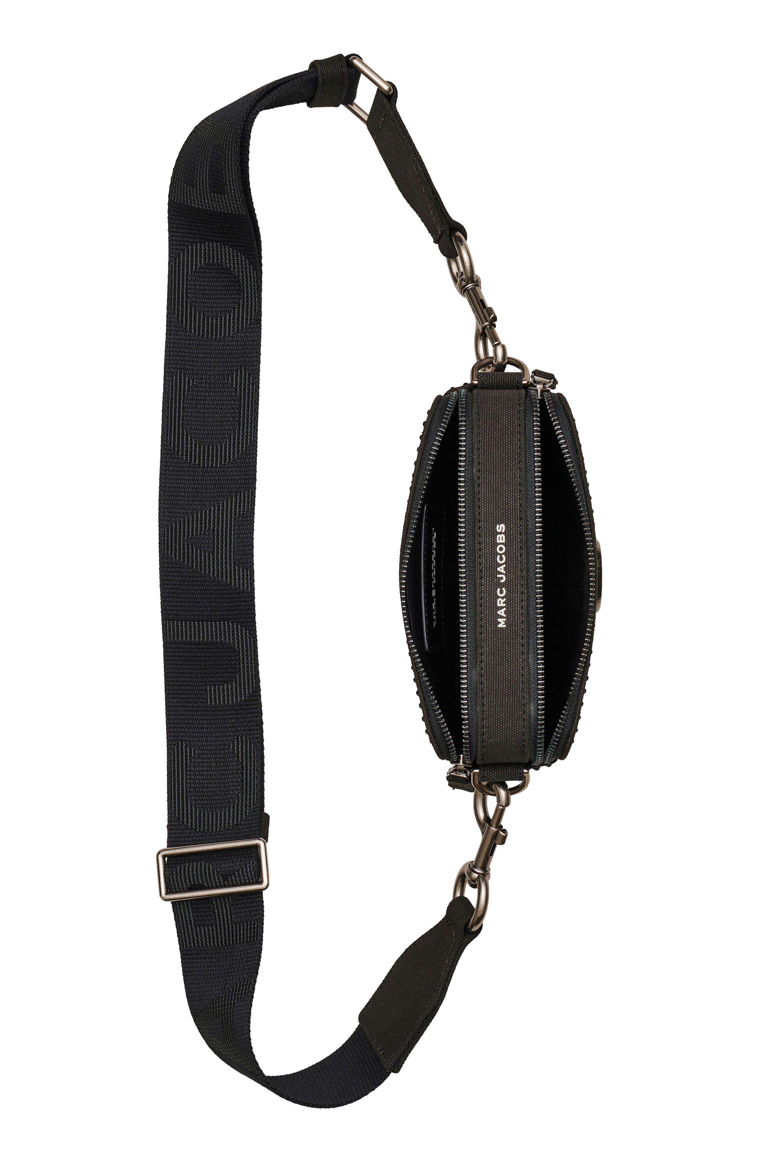 Marc Jacobs The Crystal Canvas Snapshot Bag, Alternate, color, 