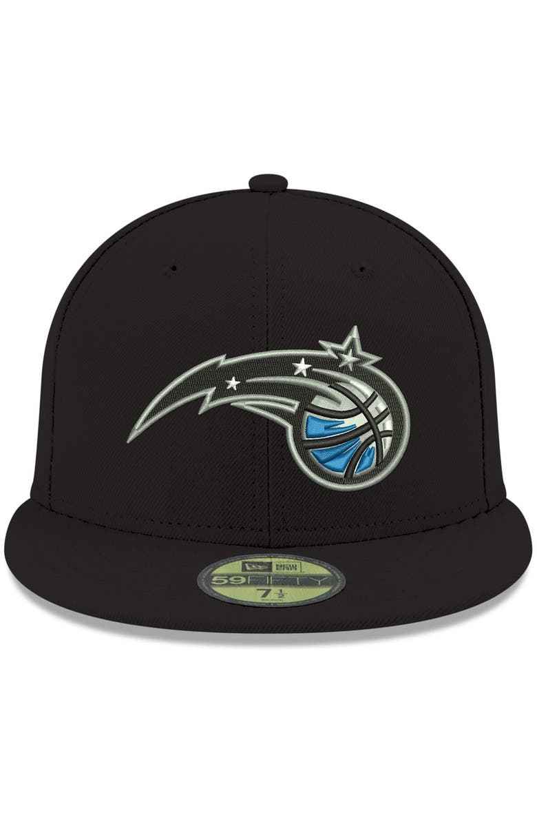 New Era Men's New Era Black Orlando Magic Official Team Color 59FIFTY Fitted Hat, Alternate, color,