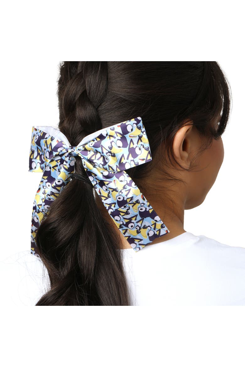 Hair Bow Barrette Clip Official License, Large Bow Clip for Hair, Alternate, color, Blue