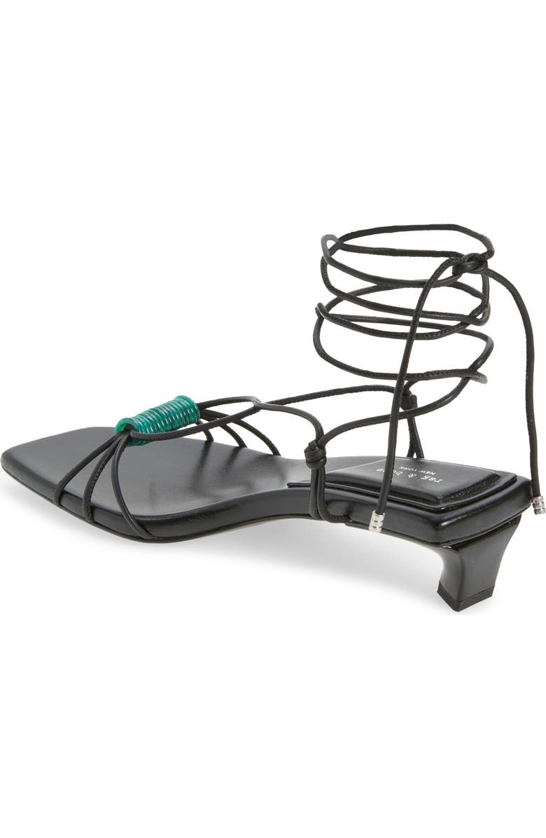 rag & bone Liv Ankle Wrap Kitten Heel Sandal, Alternate, color,