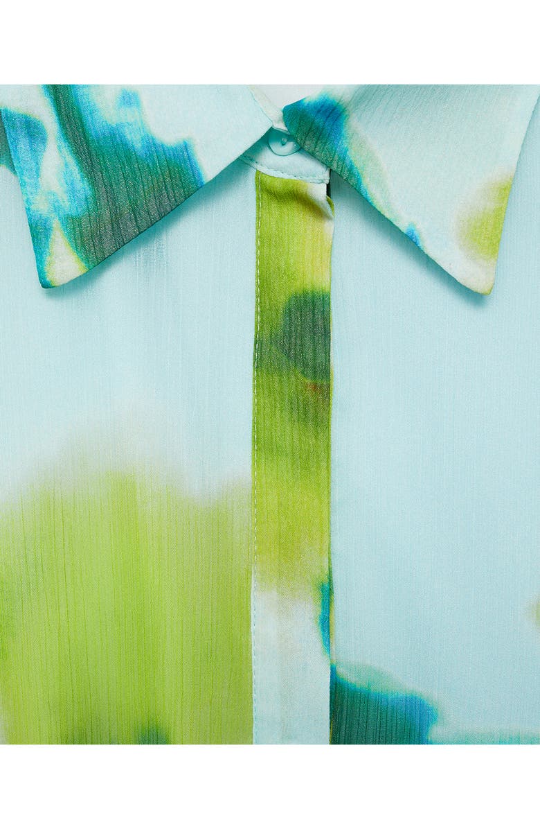 MANGO Floral Long Sleeve Jumpsuit, Alternate, color, 