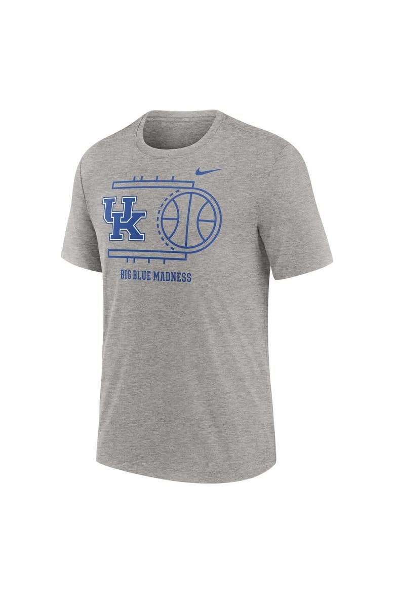 Men's Nike Heather Gray Kentucky Wildcats Campus Local Tri-Blend T-Shirt, Alternate, color, Heather Gray