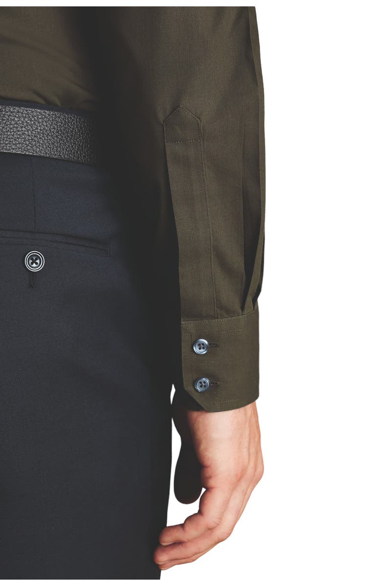 Charles Tyrwhitt Non-Iron Poplin Cutaway Slim Fit Shirt Single Cuff, Alternate, color, 
