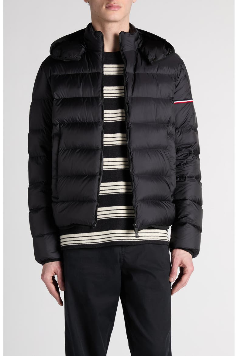 Ravenlock Hooded Down Puffer Jacket, Main, color, BLACK
