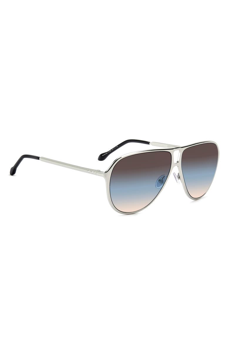 Isabel Marant 60mm Gradient Pilot Sunglasses, Alternate, color, Palladium