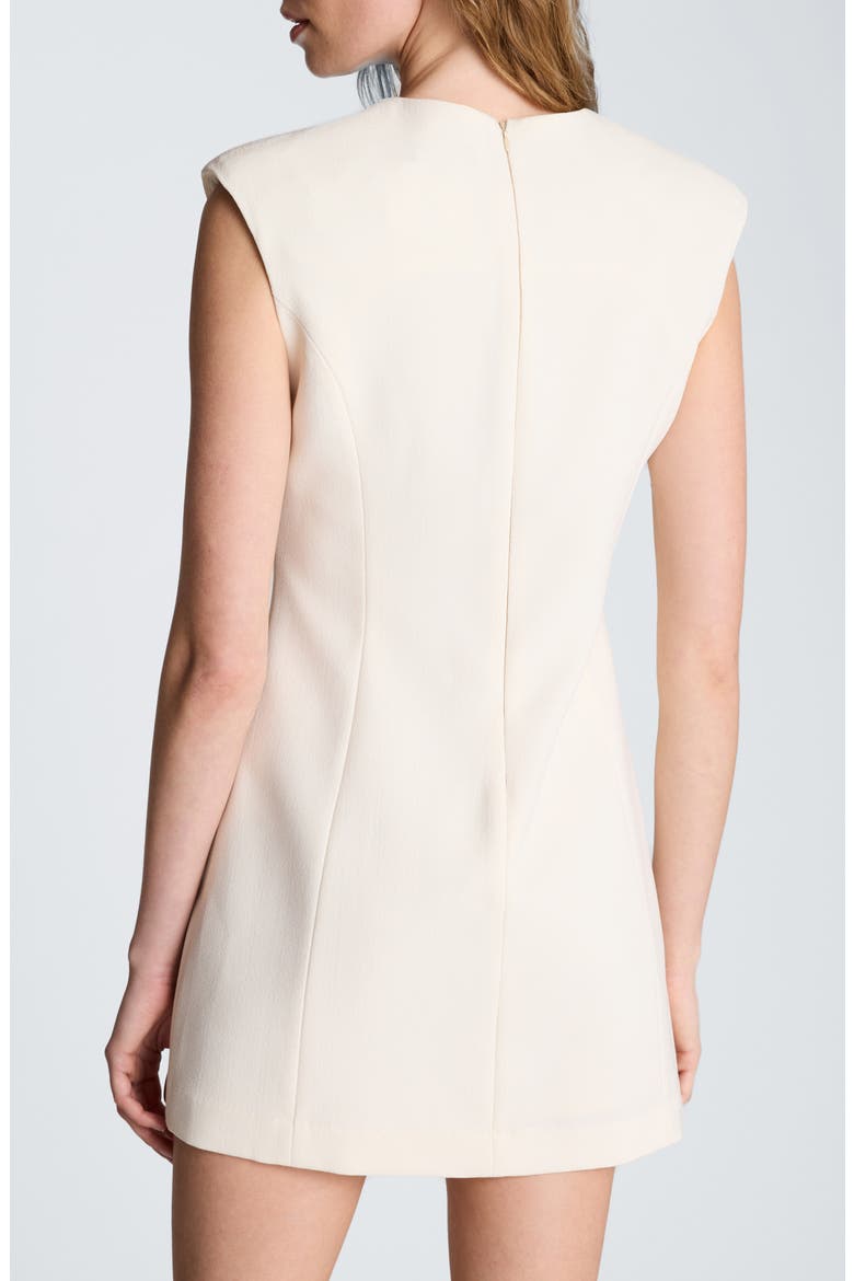Sleeveless Patch Pocket Minidress, Alternate, color, EGGSHELL