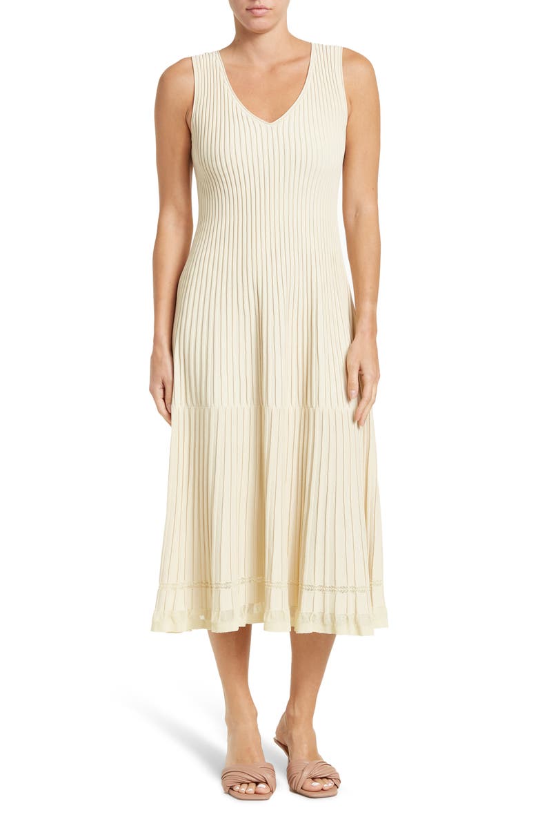 Theory Lustra Ottoman Stripe Tank Dress, Main, color, 