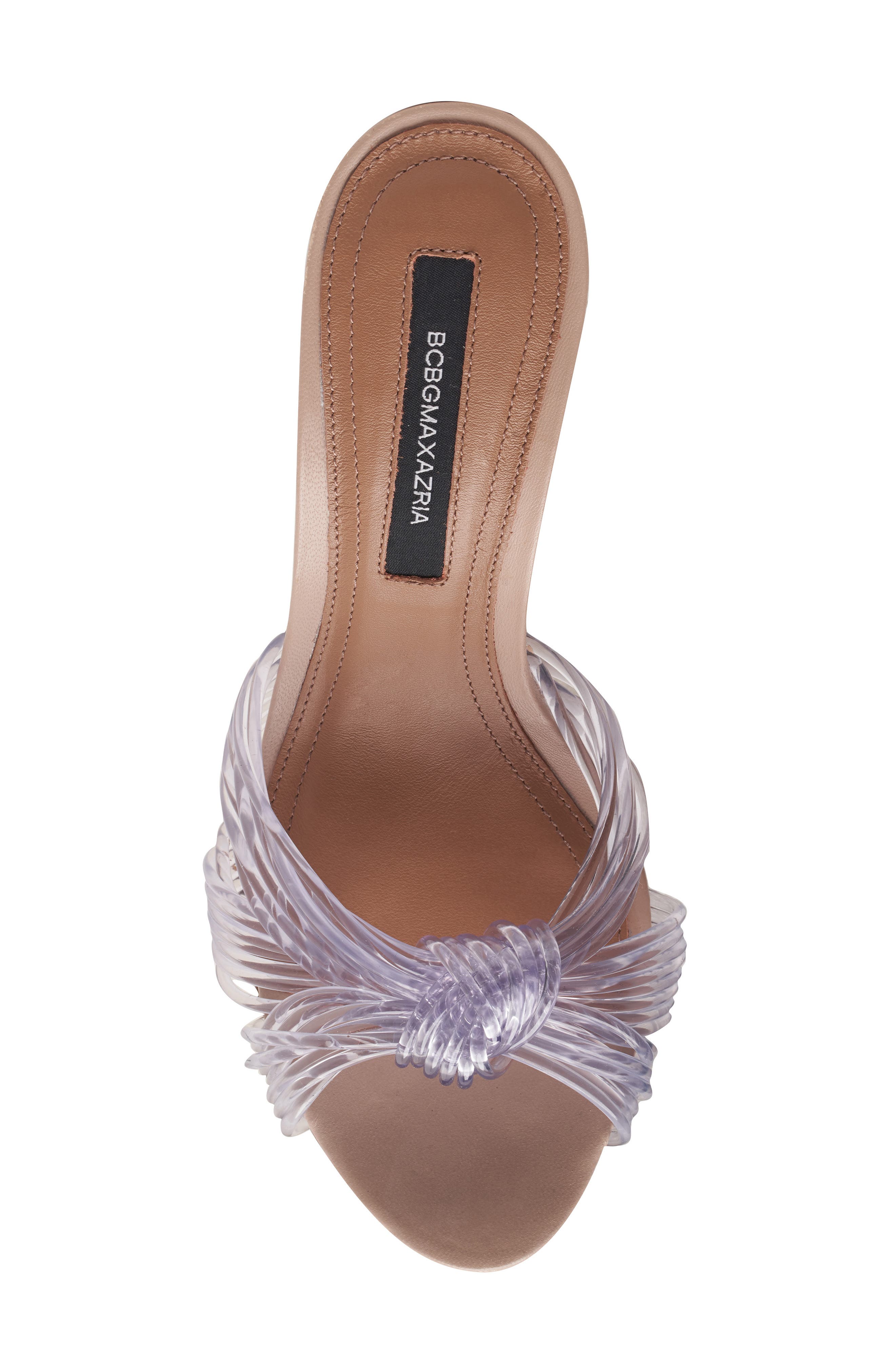 Delilah Slide Sandal, Alternate, color, NUDE/ CLEAR