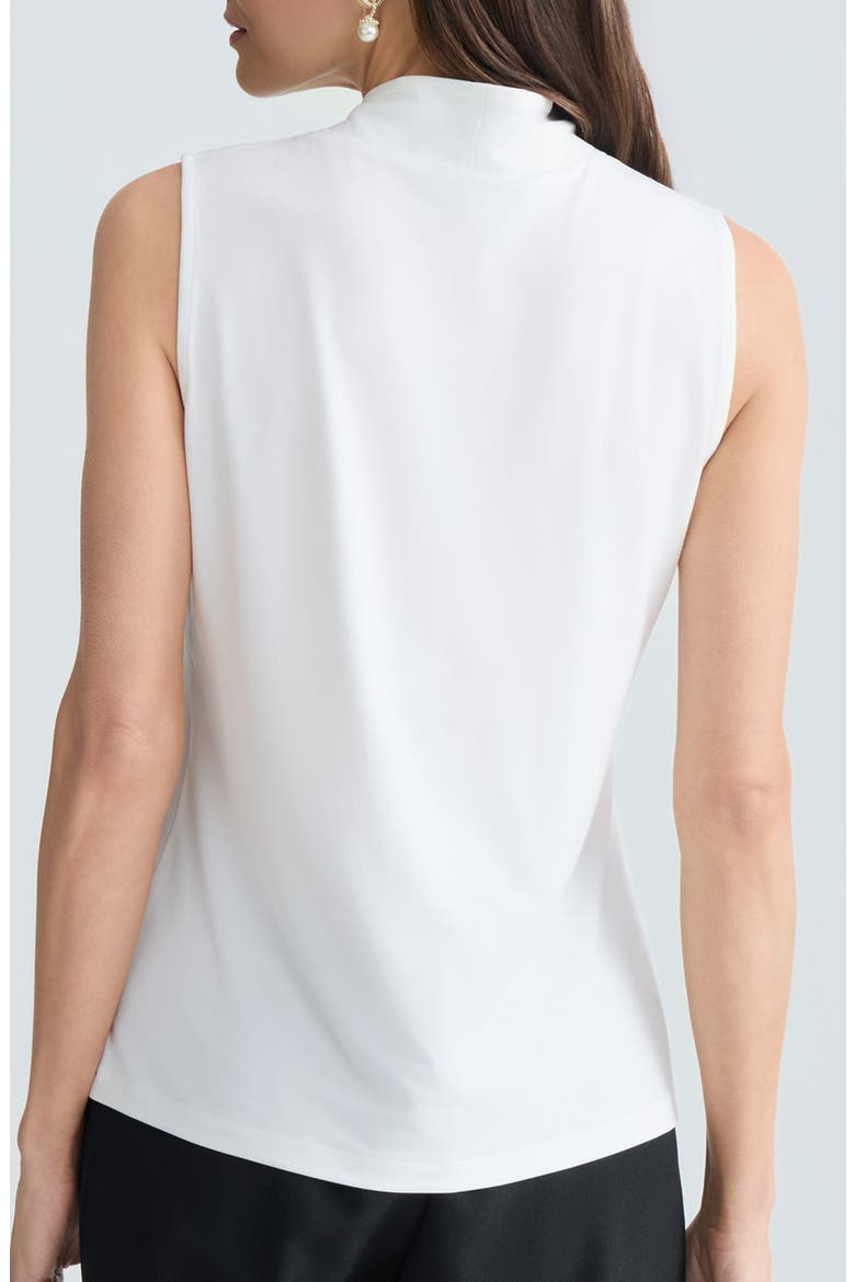 Knot Front Jersey Top, Alternate, color, VANILLA ICE